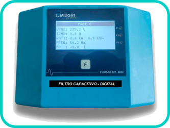 Filtro capacitivo azul